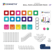 Connetix Ball Run Launcher Pack met buizen en houten ballen