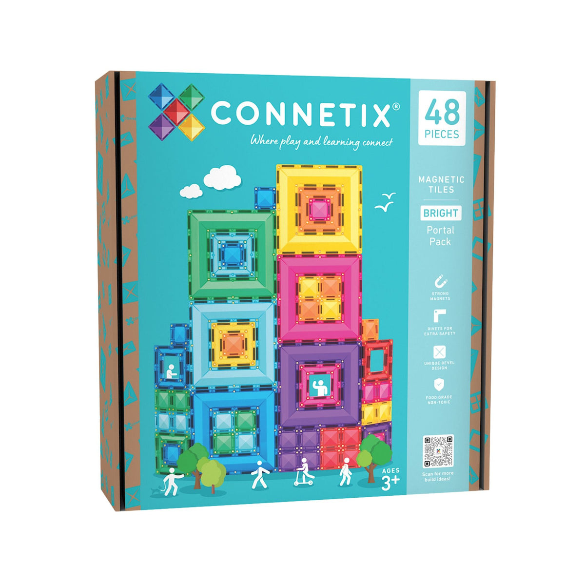 Connetix Bright Portal Pack 48-delig