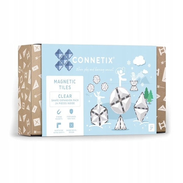 Connetix Clear Shape Expansion Pack 24-delig