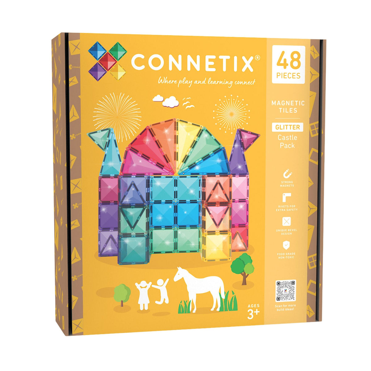 Connetix Glitter Castle Pack 48-delig