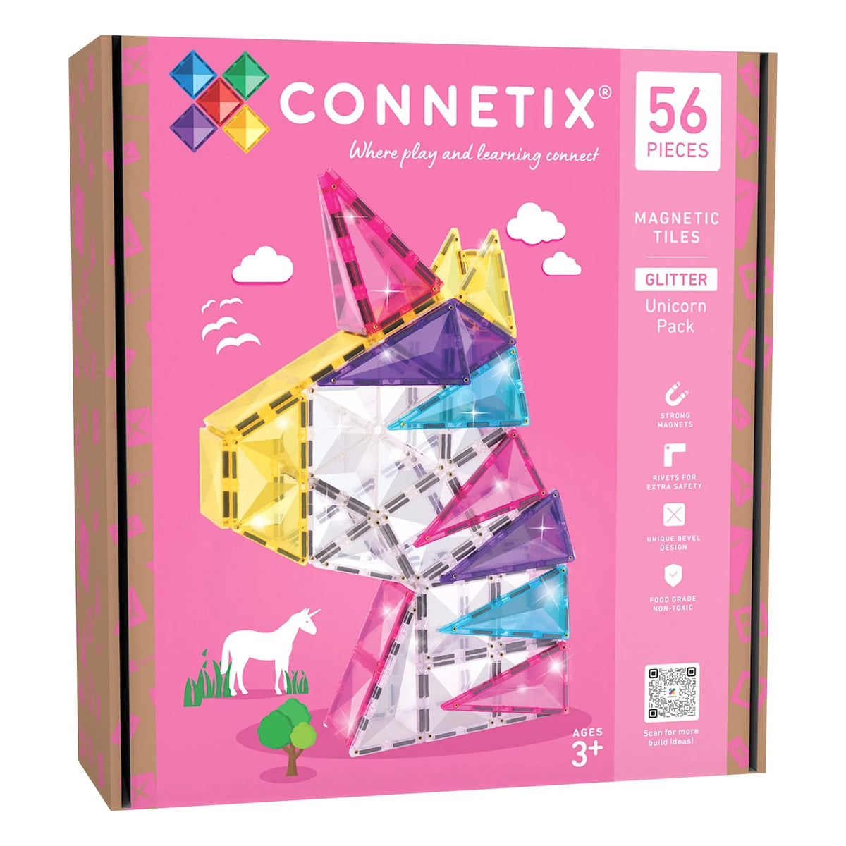 Connetix Glitter Unicorn Pack 56-delig