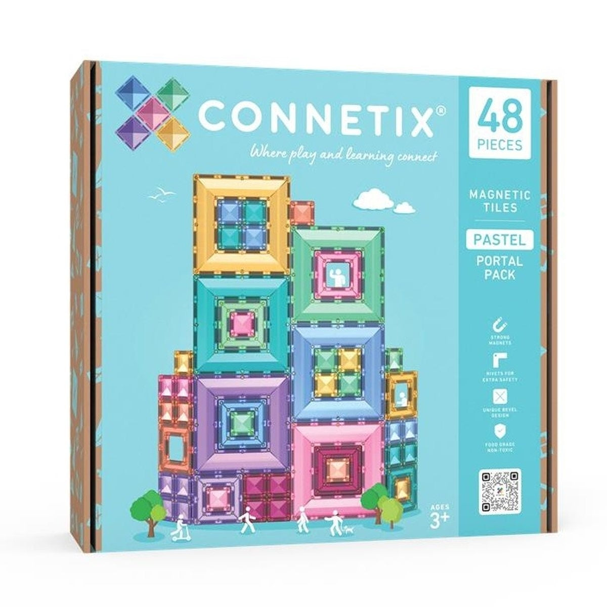 Connetix Pastel Portal Pack 48-delig