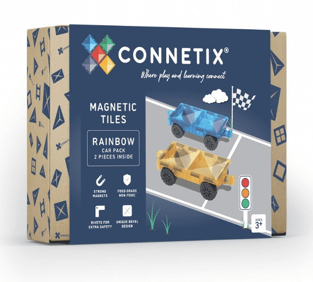 Connetix Rainbow Car Pack 2-delig