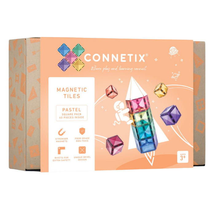 Connetix Pastel Square pack 40st