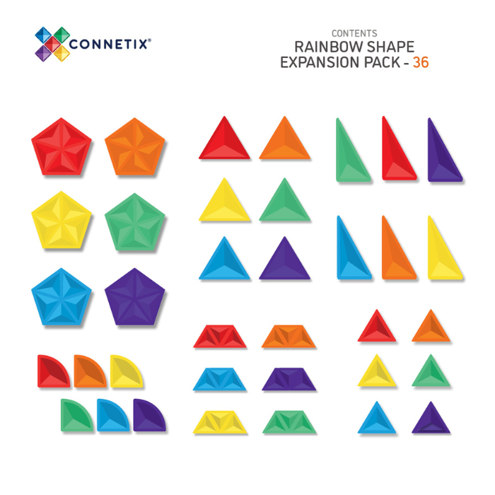 Connetix Rainbow shape expansion pack 36st