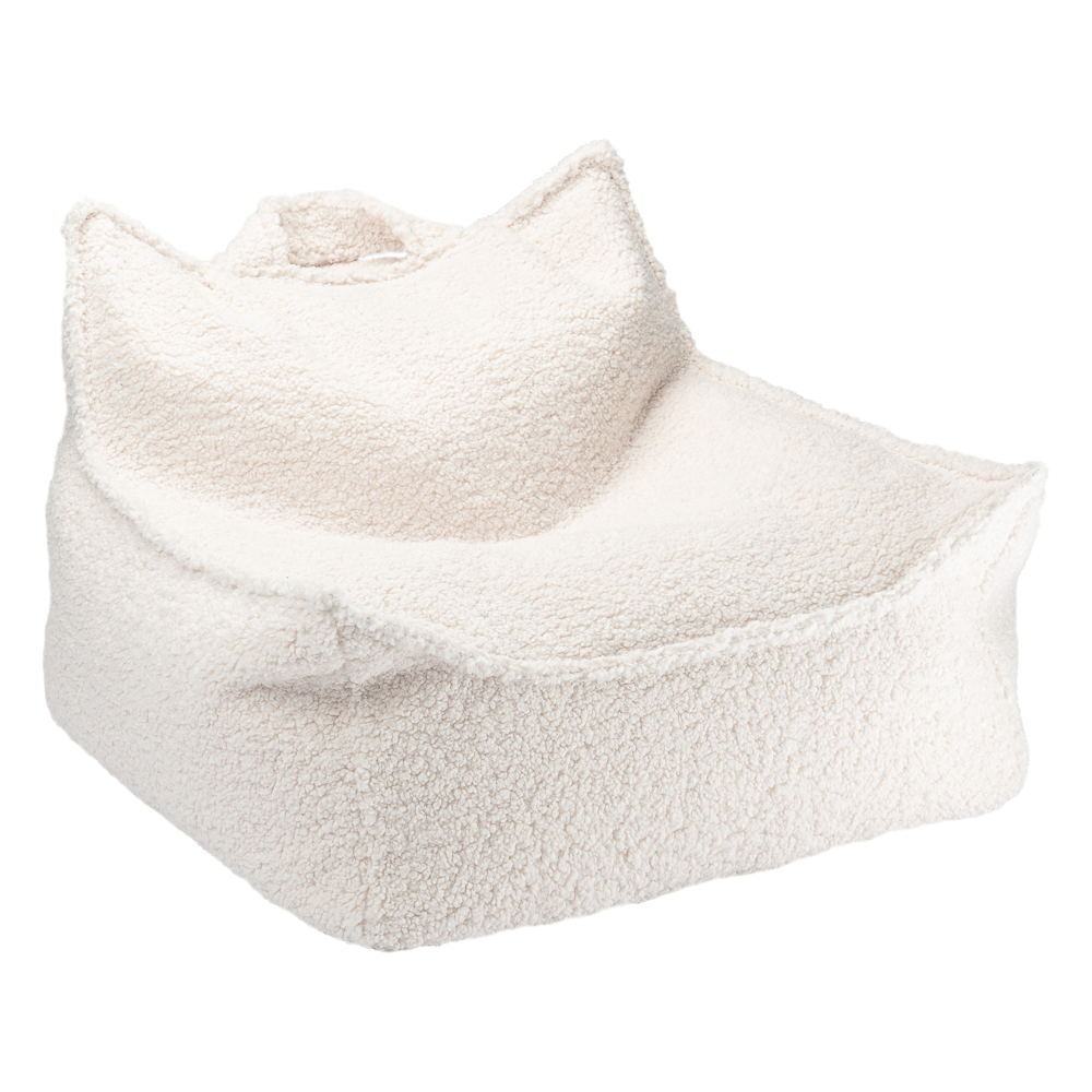 Crème witte zitzak stoel