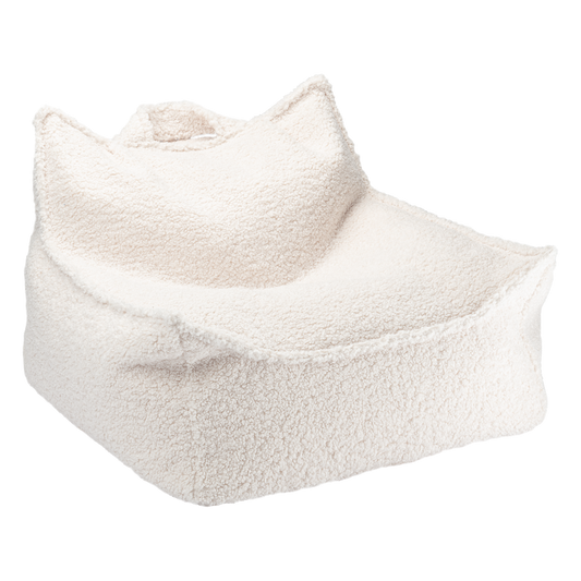 Crème witte zitzak stoel