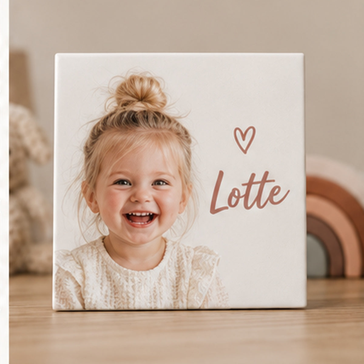 Voorbeeld gepersonaliseerde fototegel