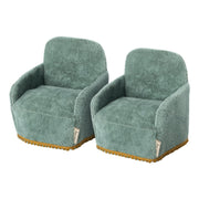 Maileg Stoelen Teddy Blauw Groen