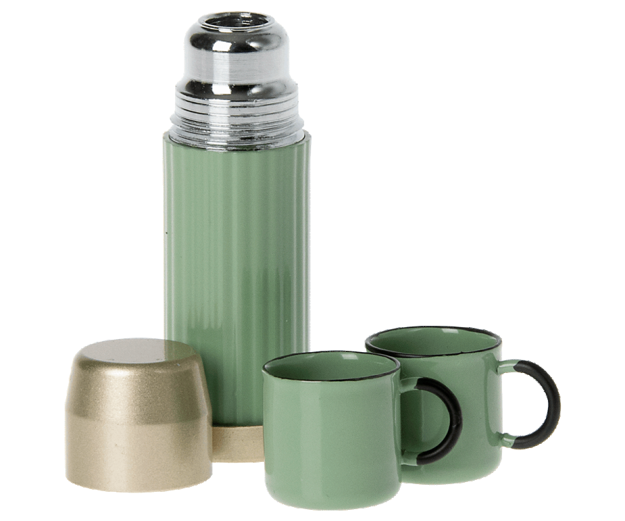 Maileg Thermosfles Bekers Mint