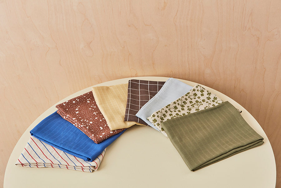 Iro Mousseline - Pak van 2 - IJsblauw