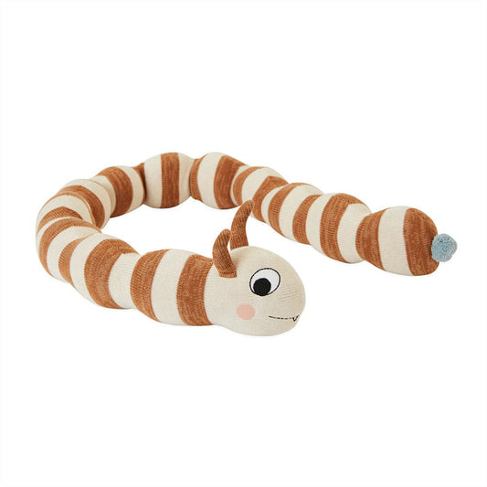 Leo Larva Figuur - Caramel / Offwhite