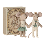 Maileg Baby Muis In Box Royal Tweeling - 11 cm