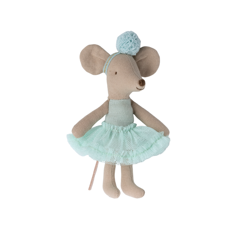 Maileg Ballerina Muis Kleine Zus Light Mint 10 cm