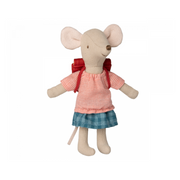 Maileg Driewieler Muis Grote Zus Rood - 13 cm