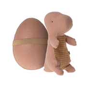 Maileg Gantosaurus In Egg Old Rose Small