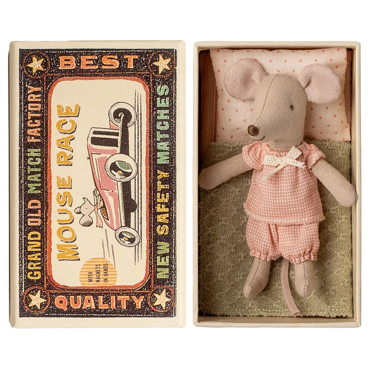Maileg Little Sister Mouse in Matchbox