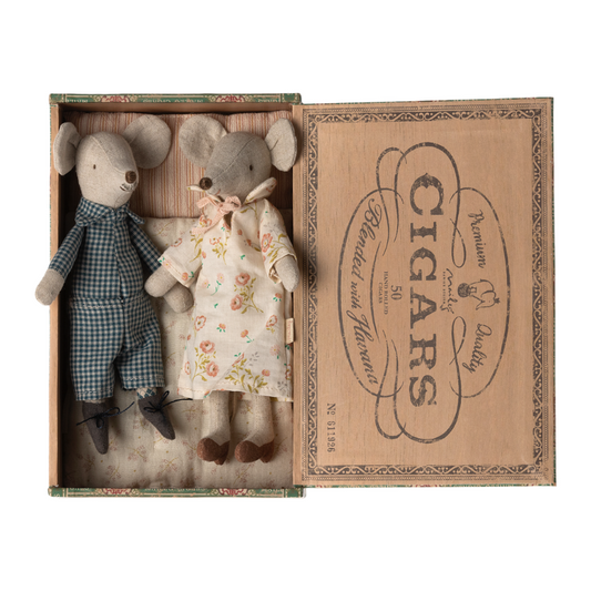 Maileg Opa & Oma Muis In Box 17 cm