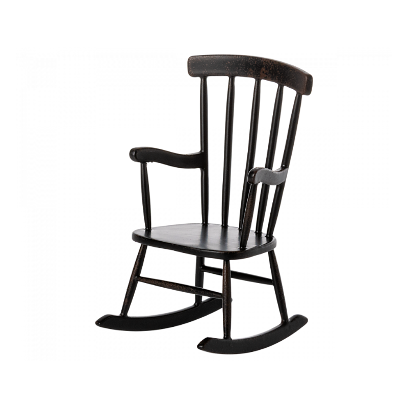 Maileg Schommelstoel Mouse Anthracite