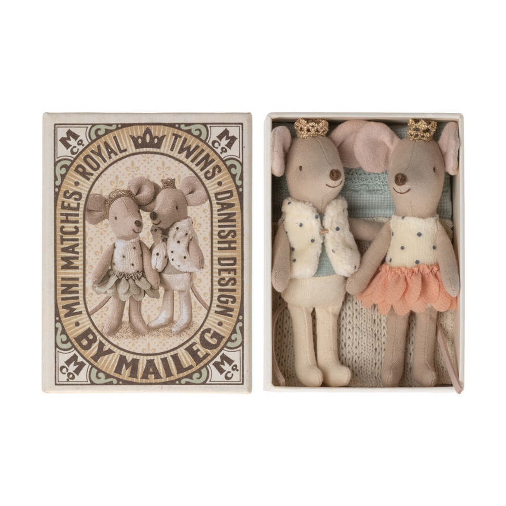 Maileg Baby Muis Box Koninklijke Tweeling
