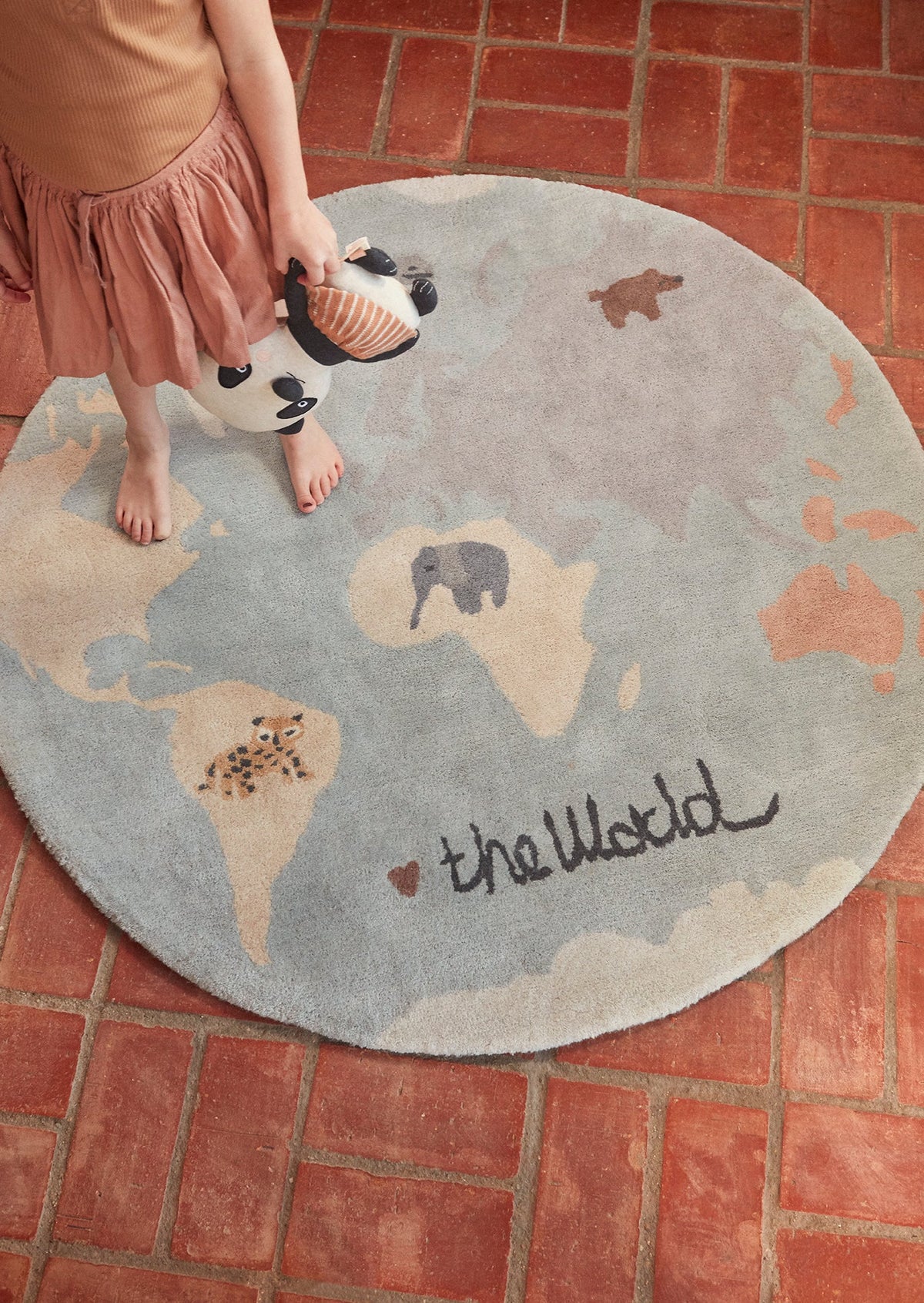 The World getuft vloerkleed - Multi