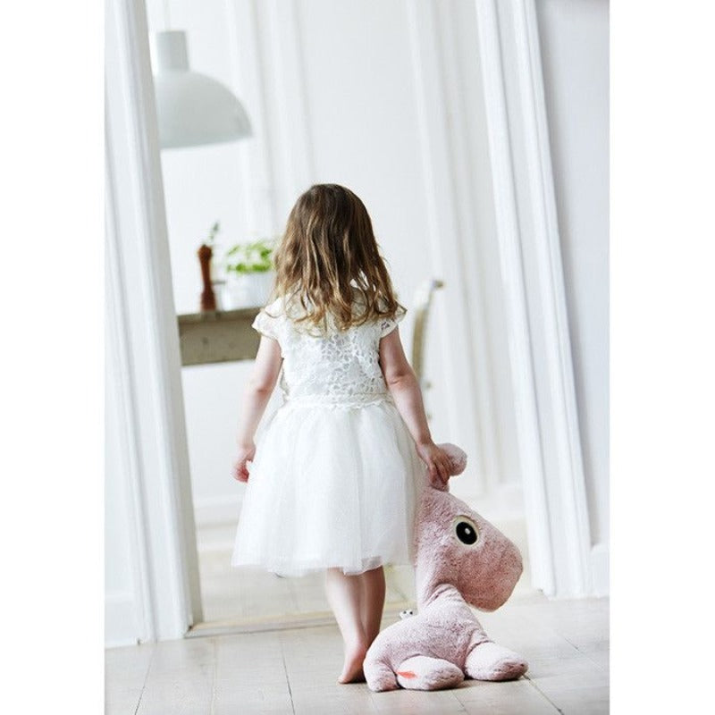 Grote knuffel Raffi roze