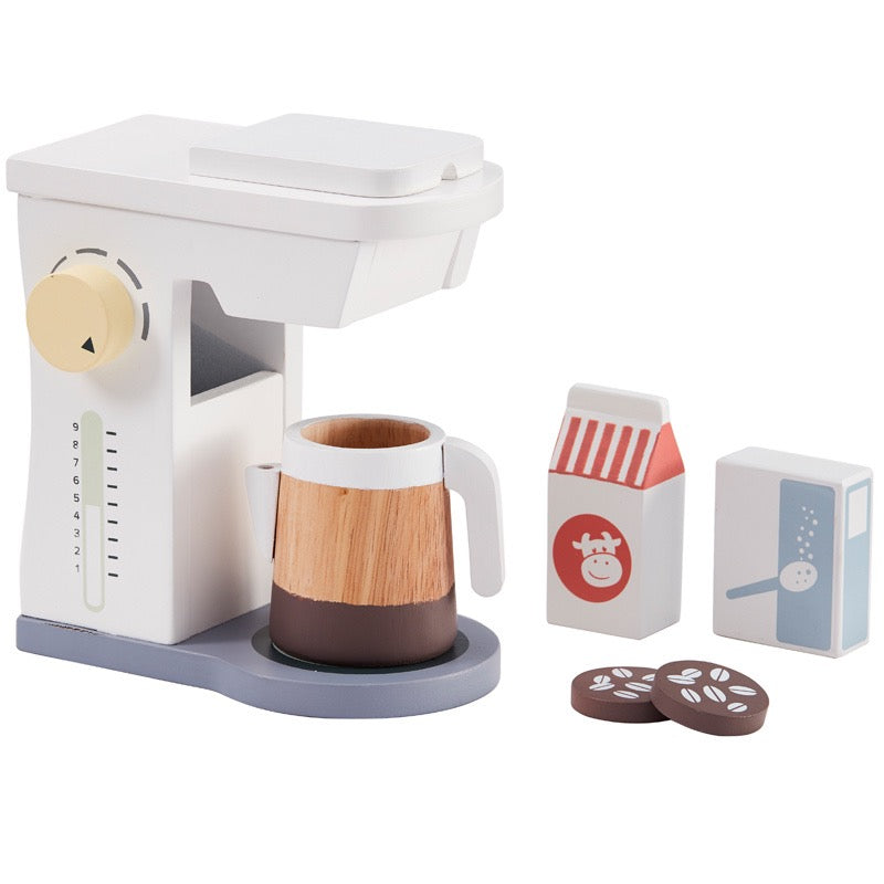 Houten koffieapparaat