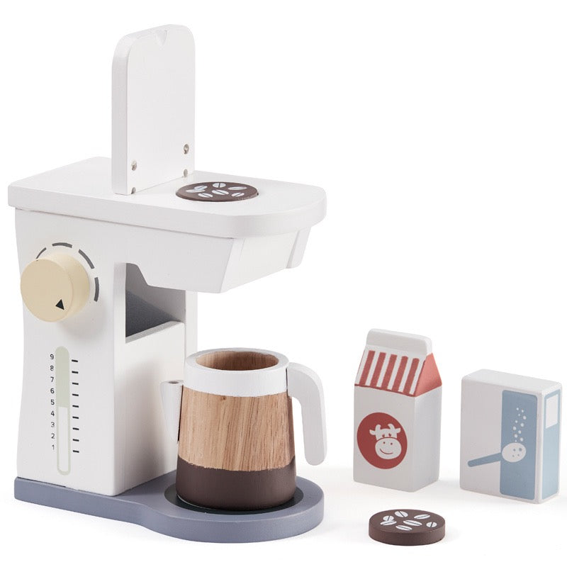 Houten koffieapparaat