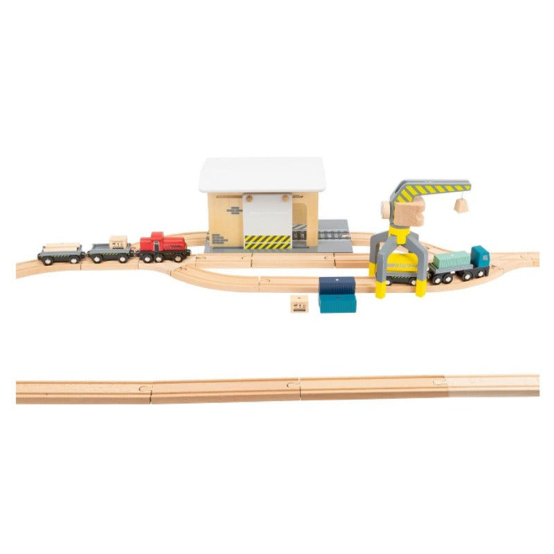 Goederentrein met depot