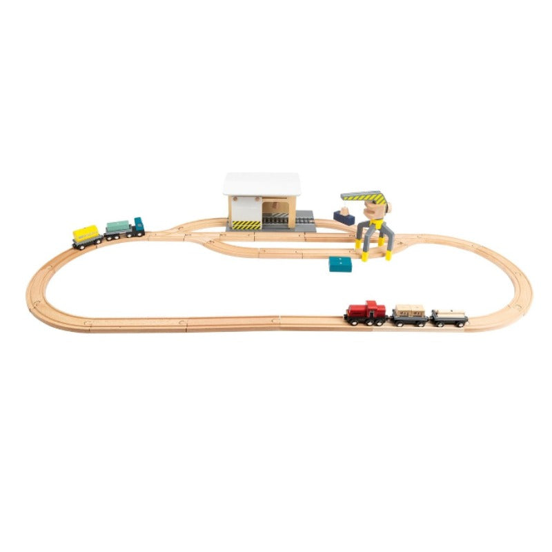 Goederentrein met depot