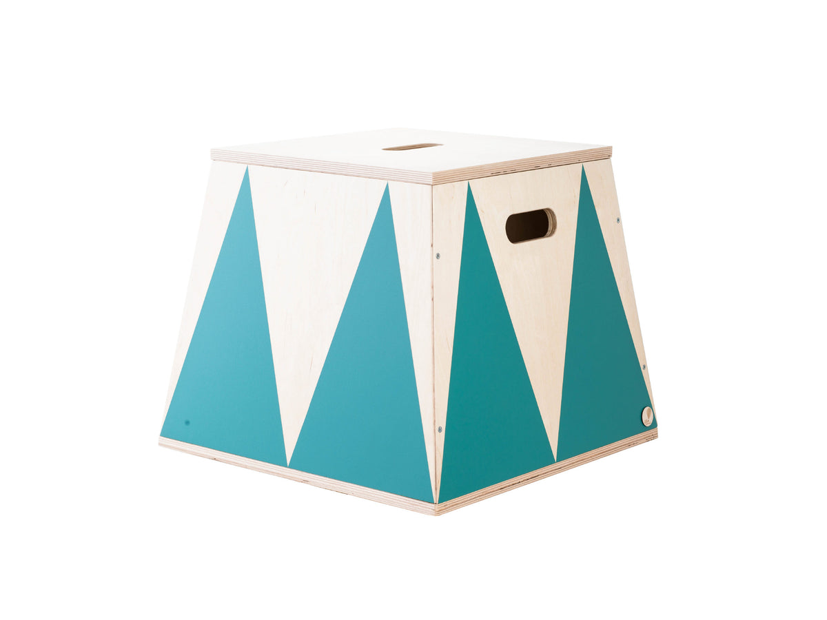 Opbergkist circus oceaan klein hout