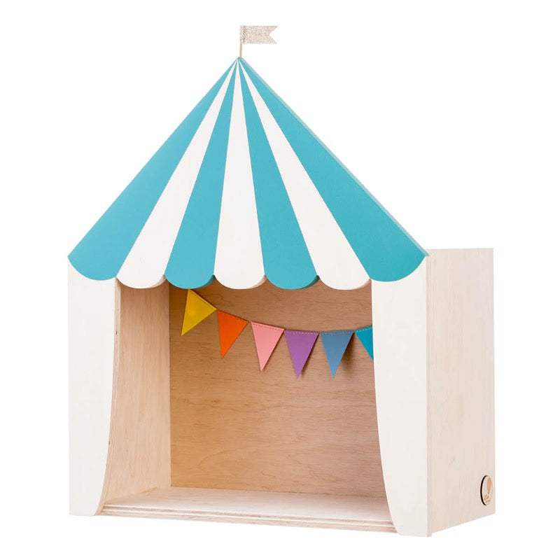 Wandkast circustent oceaan groen